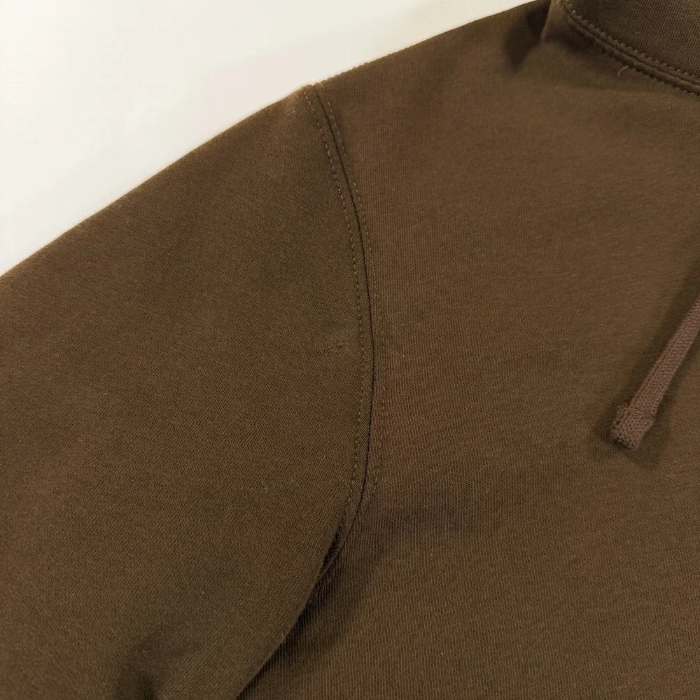 Polo Ralph Lauren Hoodie Sweatshirt Mens M Brown Ski Bear Brown Pockets‎ Hooded